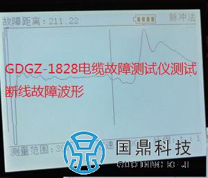 电缆受潮故障波形