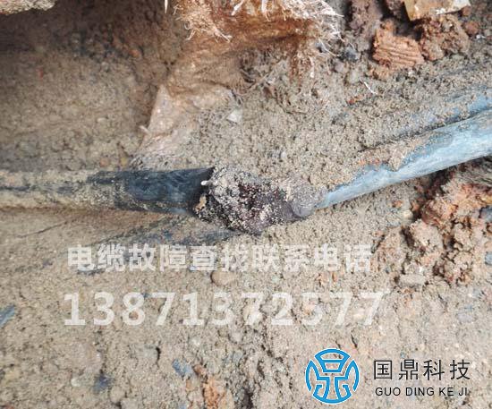 电缆故障现场