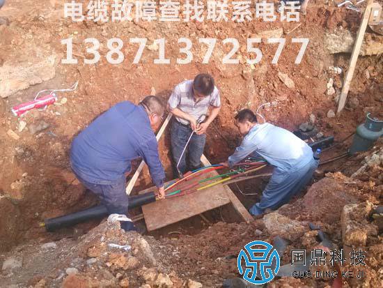 电缆故障检测现场
