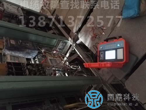 广西电缆故障检测现场