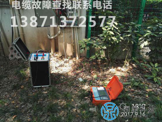 云南地下电缆故障检测现场
